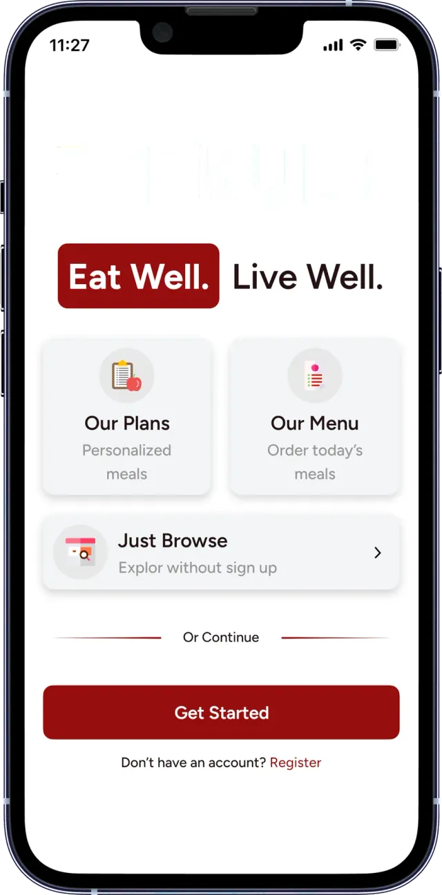تطبيق عملاء Aim Diet — Get Started