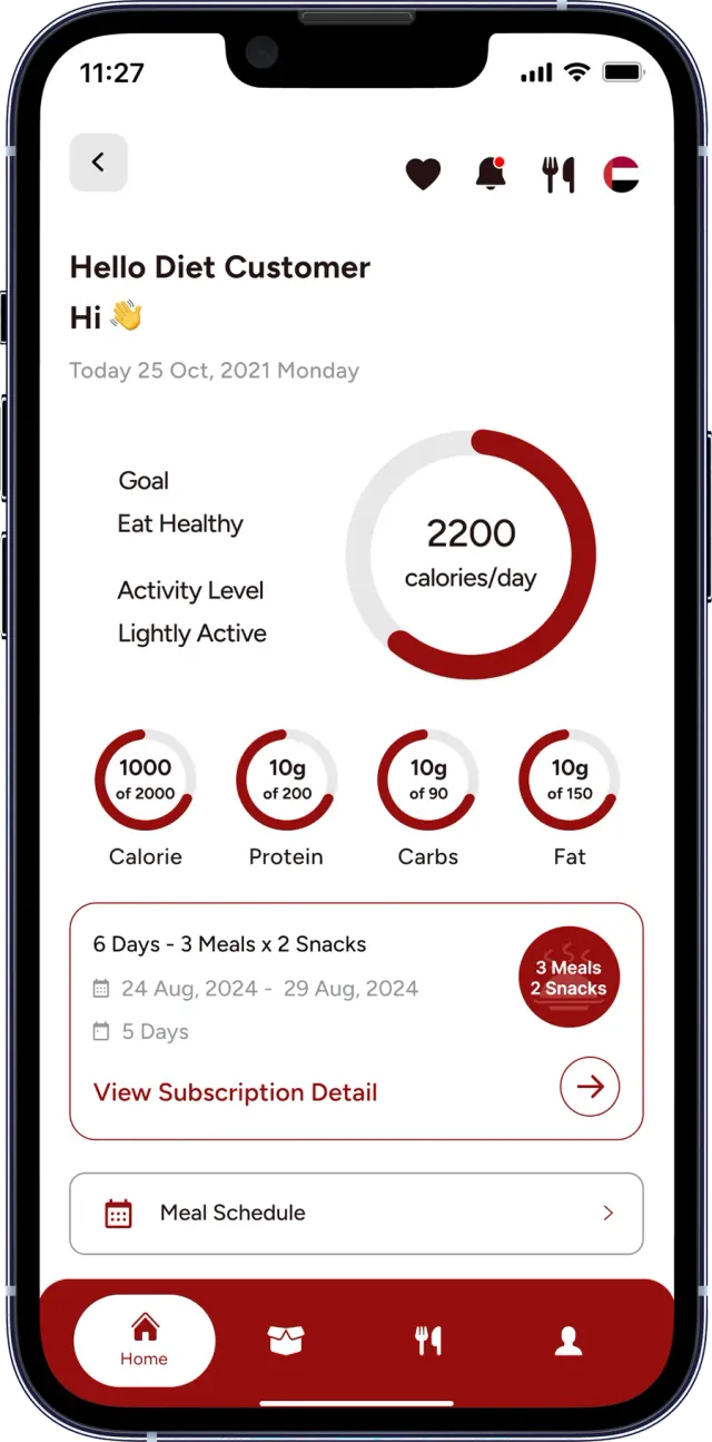 تطبيق عملاء Aim Diet — Home