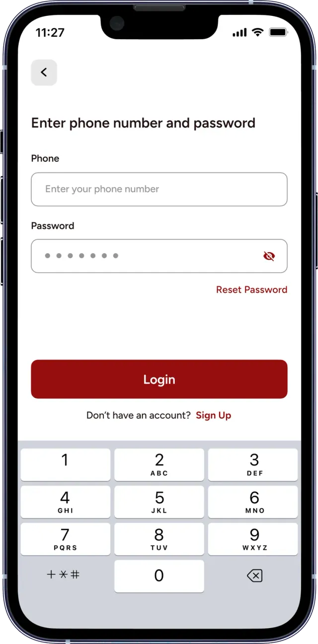 تطبيق عملاء Aim Diet — Login