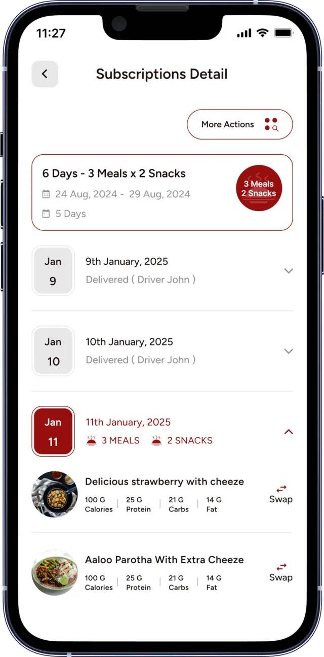 تطبيق عملاء Aim Diet — Subscription Detail
